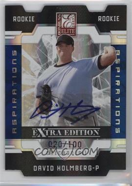 2009 Donruss Elite Extra Edition - [Base] - Aspirations Signatures #142 - David Holmberg /100