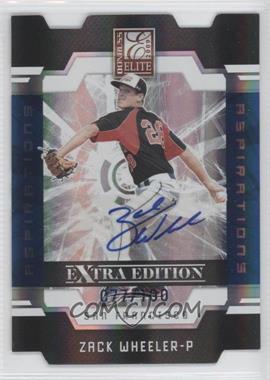 2009 Donruss Elite Extra Edition - [Base] - Aspirations Signatures #5 - Zack Wheeler /100