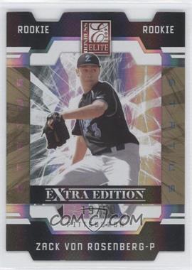 2009 Donruss Elite Extra Edition - [Base] - Status Gold #139 - Zack Von Rosenberg /50