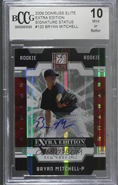 2009 Donruss Elite Extra Edition - [Base] - Status Signatures #120 - Bryan Mitchell /50 [BCCG 10 Mint or Better]
