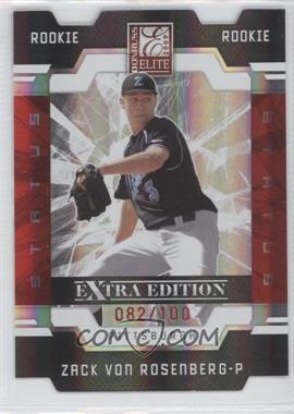 2009 Donruss Elite Extra Edition - [Base] - Status #139 - Zack Von Rosenberg /100