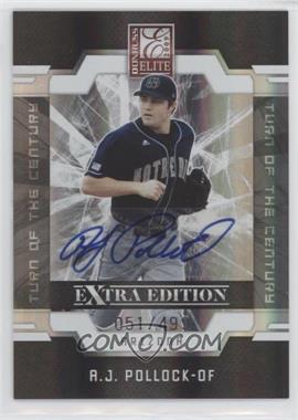 2009 Donruss Elite Extra Edition - [Base] - Turn of the Century Signatures #17 - A.J. Pollock /499 [EX to NM]