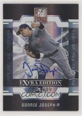 2009 Donruss Elite Extra Edition - [Base] - Turn of the Century Signatures #32 - Donnie Joseph /699 [Noted]