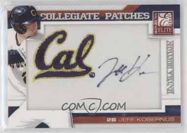 2009 Donruss Elite Extra Edition - Collegiate Patches #18 - Jeff Kobernus /125