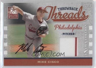 2009 Donruss Elite Extra Edition - Throwback Threads - Signatures #TT-MC - Mike Cisco /250