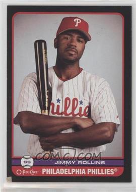 2009 O-Pee-Chee - [Base] - Black Border #10 - Jimmy Rollins