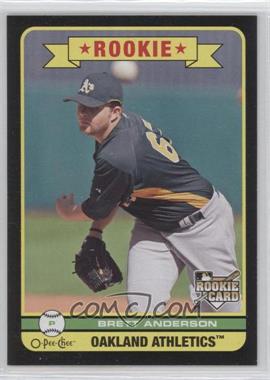 2009 O-Pee-Chee - [Base] - Black Border #581 - Brett Anderson