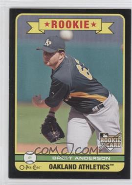 2009 O-Pee-Chee - [Base] - Black Border #581 - Brett Anderson