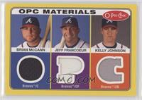 Brian McCann, Jeff Francoeur, Kelly Johnson [EX to NM]