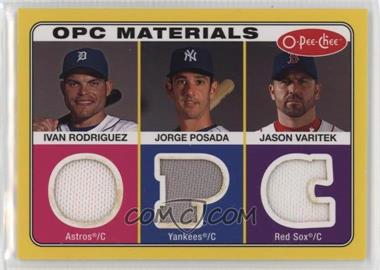 2009 O-Pee-Chee - Materials #OPC-RPV - Ivan Rodriguez, Jorge Posada, Jason Varitek