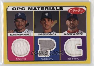 2009 O-Pee-Chee - Materials #OPC-RPV - Ivan Rodriguez, Jorge Posada, Jason Varitek