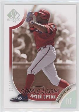 2009 SP Authentic - [Base] - Copper #125 - Justin Upton /99