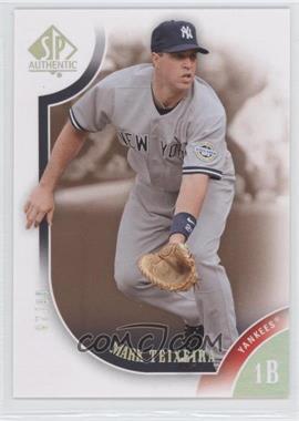 2009 SP Authentic - [Base] - Copper #25 - Mark Teixeira /99