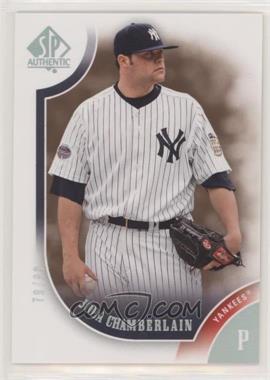 2009 SP Authentic - [Base] - Copper #62 - Joba Chamberlain /99