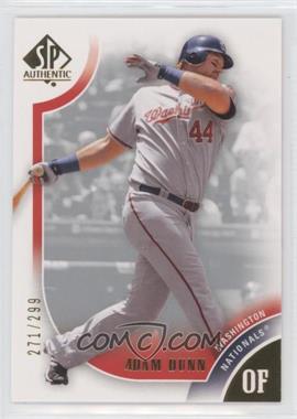 2009 SP Authentic - [Base] - Gold #90 - Adam Dunn /299