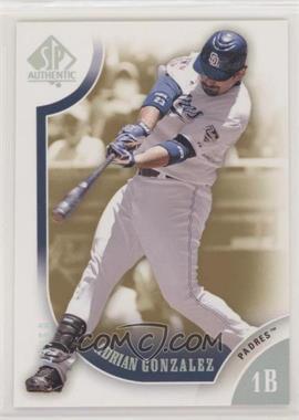 2009 SP Authentic - [Base] - Silver #74 - Adrian Gonzalez /59