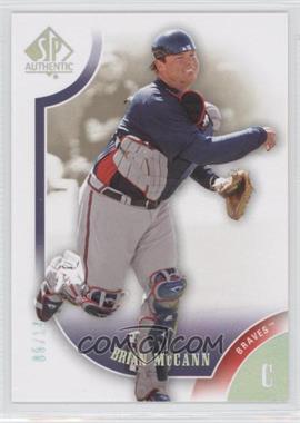 2009 SP Authentic - [Base] - Titanium #16 - Brian McCann /19