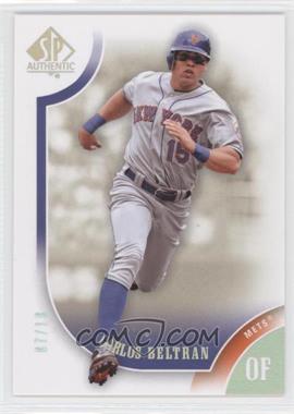 2009 SP Authentic - [Base] - Titanium #77 - Carlos Beltran /19