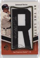 Emmanuel Burriss (Letter R) #/25