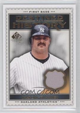 2009 SP Legendary Cuts - Destined for History #DHM-JG - Jason Giambi