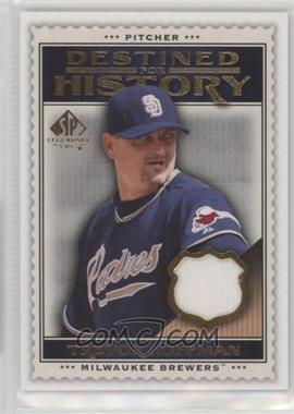 2009 SP Legendary Cuts - Destined for History #DHM-TH - Trevor Hoffman