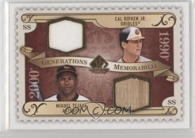 2009 SP Legendary Cuts - Generations Memorabilia #GM-CM - Cal Ripken Jr., Miguel Tejada