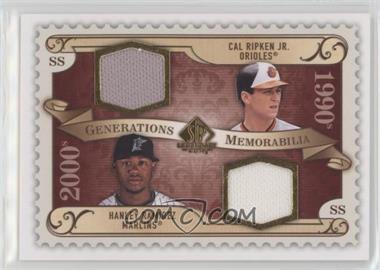 2009 SP Legendary Cuts - Generations Memorabilia #GM-RR - Hanley Ramirez, Cal Ripken Jr.