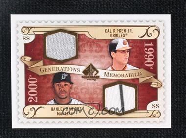 2009 SP Legendary Cuts - Generations Memorabilia #GM-RR - Hanley Ramirez, Cal Ripken Jr.