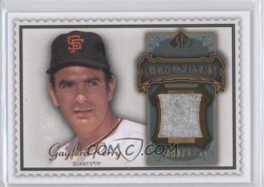 2009 SP Legendary Cuts - Legendary Memorabilia - Olive Green #LM-GP - Gaylord Perry /125