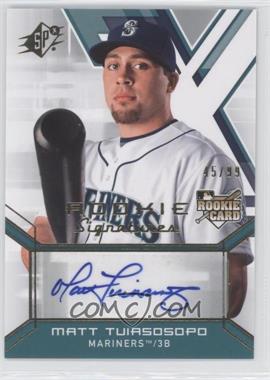 2009 SPx - [Base] #118 - Rookie Autographs - Matt Tuiasosopo /99