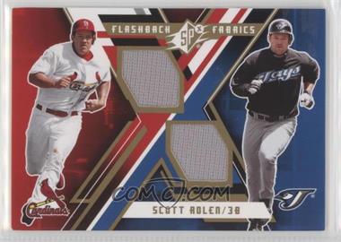 2009 SPx - Flashback Fabrics #FF-SR - Scott Rolen [Noted]