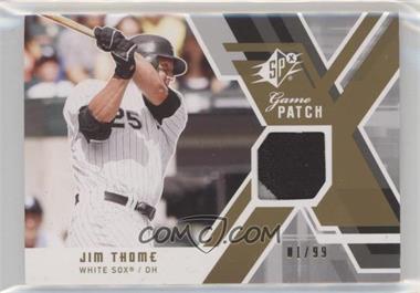 2009 SPx - Game Jersey - Patch #GJ-JT - Jim Thome /99 [EX to NM]