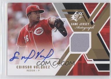 2009 SPx - Game Jersey Autographs #GJA-EV - Edinson Volquez