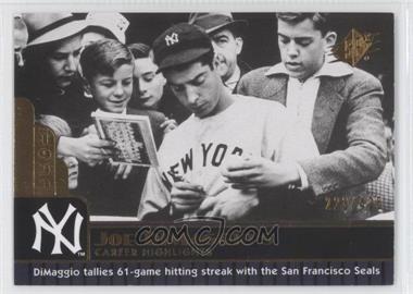 2009 SPx - Joe DiMaggio Career Highlights #JD-1 - Joe DiMaggio /425