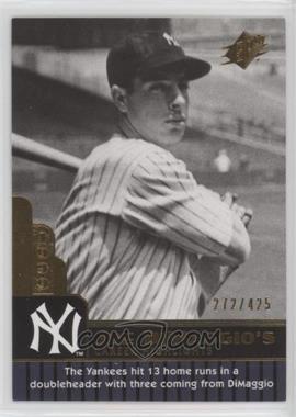 2009 SPx - Joe DiMaggio Career Highlights #JD-25 - Joe DiMaggio /425