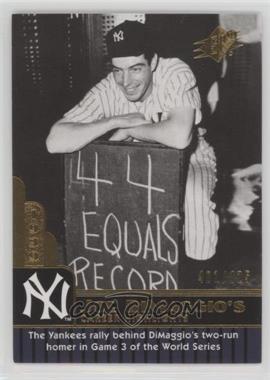 2009 SPx - Joe DiMaggio Career Highlights #JD-28 - Joe DiMaggio /425