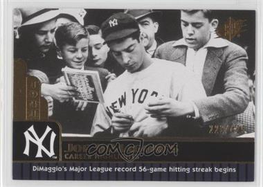 2009 SPx - Joe DiMaggio Career Highlights #JD-36 - Joe DiMaggio /425