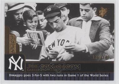 2009 SPx - Joe DiMaggio Career Highlights #JD-56 - Joe DiMaggio /425