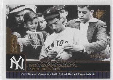 2009 SPx - Joe DiMaggio Career Highlights #JD-96 - Joe DiMaggio /425