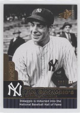 2009 SPx - Joe DiMaggio Career Highlights #JD-97 - Joe DiMaggio /425