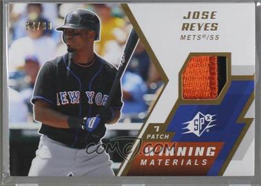 2009 SPx - Winning Materials 1 - Patch #WM-JR - Jose Reyes /99 [Noted]