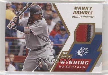 2009 SPx - Winning Materials 1 - Patch #WM-RA - Manny Ramirez /99