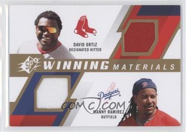 2009 SPx - Winning Materials 2 #WM2-RO - Manny Ramirez, David Ortiz