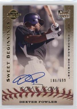 2009 Sweet Spot - [Base] #106 - Sweet Beginnings - Dexter Fowler /699