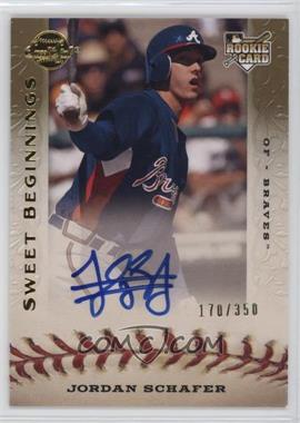 2009 Sweet Spot - [Base] #115 - Sweet Beginnings - Jordan Schafer /350