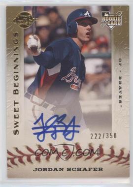 2009 Sweet Spot - [Base] #115 - Sweet Beginnings - Jordan Schafer /350