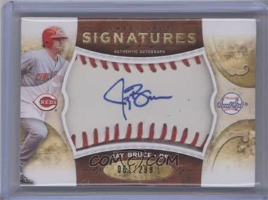 2009 Sweet Spot - Signatures - White Ball Red Stitch Blue Ink #S-JB - Jay Bruce /299