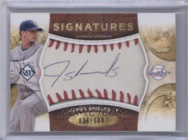 2009 Sweet Spot - Signatures - White Ball Red Stitch Blue Ink #S-JP - James Shields /300