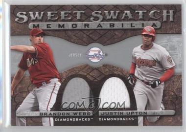 2009 Sweet Spot - Sweet Swatch Memorabilia Dual #DS-UW - Justin Upton, Brandon Webb