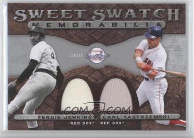 2009 Sweet Spot - Sweet Swatch Memorabilia Dual #DS-YJ - Carl Yastrzemski, Fergie Jenkins